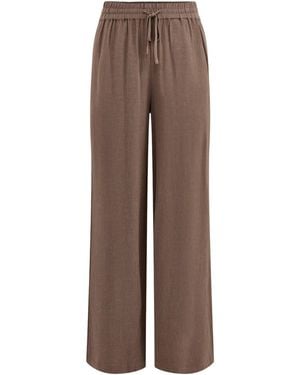 SELECTED Slfviva-Gulia Hw Long Sun Pant Noos - Brown