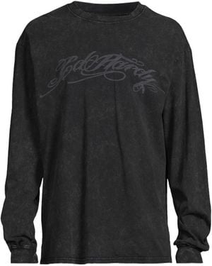 Ed Hardy Men's Flying Drag Battle Long Sleeve T-shirt - Black