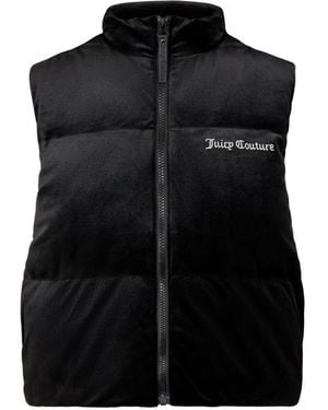 Juicy Couture Velour Gilet - Black