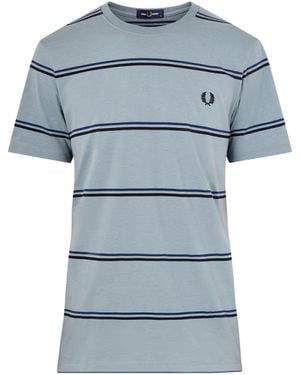 Fred Perry Fine Stripe T-Shirt - Blue