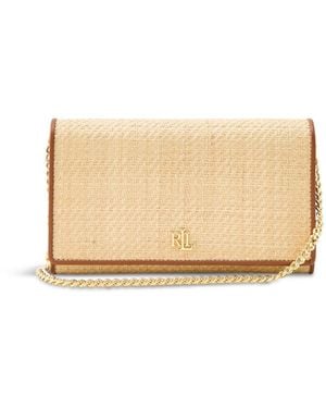 Polo Ralph Lauren Adair Wallet On Chain Tan Bag - Natural