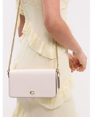 COACH Polished Pebble Essential Crossbody Bag - Natural