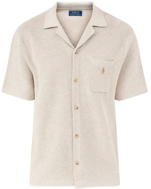 Polo Ralph Lauren Camp Collar Knited/Shirt - White