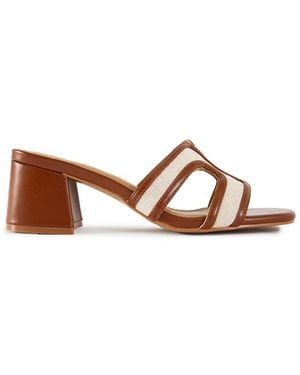 V.Gan Bok Heel Weave Sandals Neutral - White