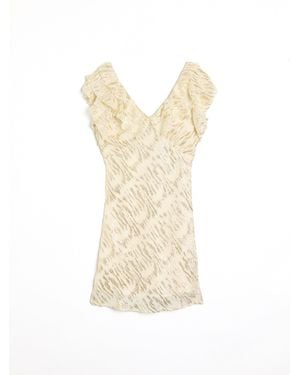 Never Fully Dressed Jacquard Tilda Mini Dress - White