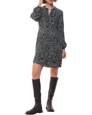 Whistles Women's Chain Print Flippy Dress - Grey