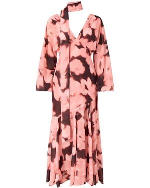 Pretty Lavish Petula Batwing Maxi Dress - Red