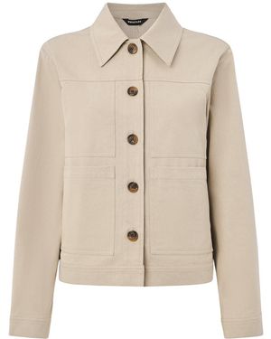 Whistles Mia Pocket Detail Jacket - Natural