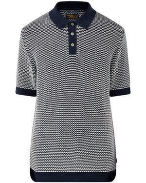 Jack & Jones Knitted Polo Shirt Multi - Grey