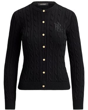 Ralph Lauren Ralhan Crew Neck Cardigan - Black