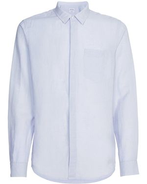 Calvin Klein Linen Cotton Shirt - Blue