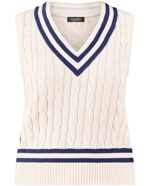 Ralph Lauren Sleeveless Vest Cream - Grey