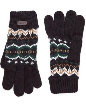 Barbour Case Fair Isle Gloves - Black