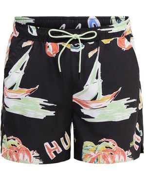HUGO Calala Swim Shorts - White