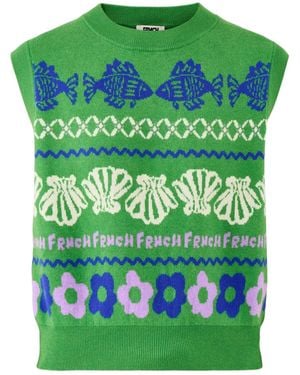 FRNCH Johanne Jumper Vest - Green
