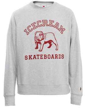 ICECREAM Bulldog Crewneck - Grey