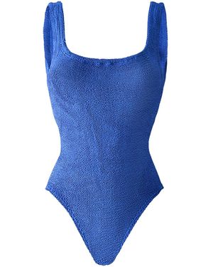 Hunza G Square Neck Swimsuit - Blue