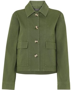Whistles Women's Marie Casual Jacket - Green