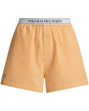 Polo Ralph Lauren Seersucker Boxer Shorts - Natural