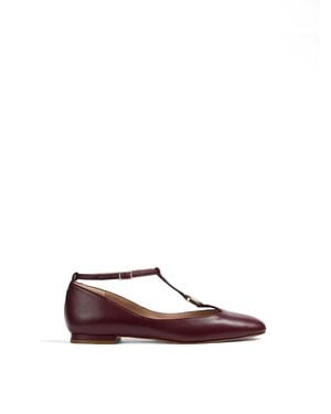 LK Bennett Minna Maryjane Flats - Brown