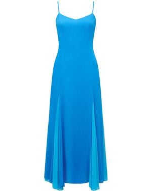 Forever New Dahlia Contrast Godet Maxi Dress - Blue