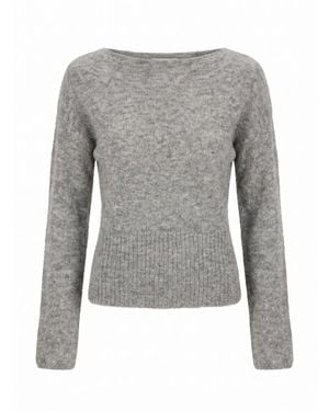 Forever New Matilda Ballet Neck Jumper - Grey