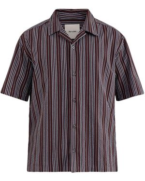 Only & Sons Seersucker Resort Shirt - Purple
