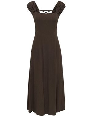 ONLY Mirelda Sleeveless Midi Dress - Brown