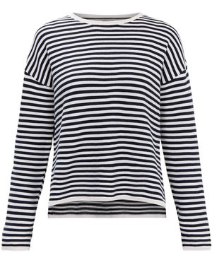 Barbour Marine Stripe Knitted Jumper - White