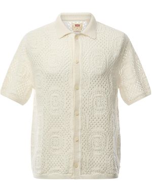 Levi's Jumper Camp Crochet Shortsleeve Shirt - White