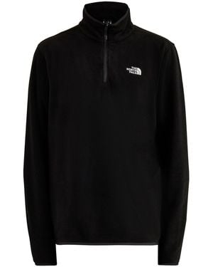 The North Face Glacier Fleece 1/4 Zip Jacket - Black