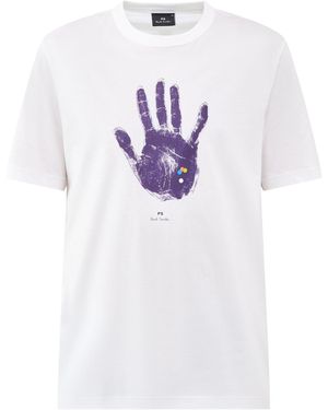Paul Smith Hand Graphic T-Shirt - White