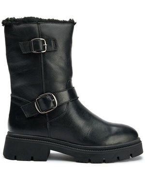 Sole Gru Biker Boots - Black