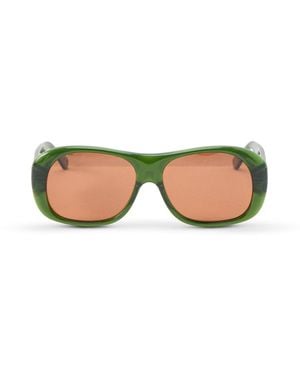 Damson Madder Oversized Aviator Sunglasses - Multicolour