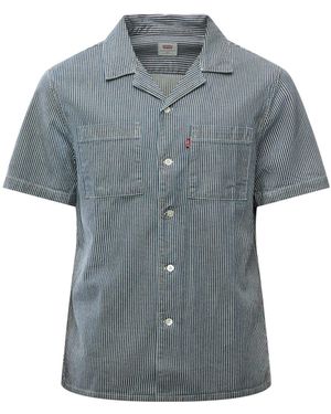 Levi's The Standard Camp Shortsleeve Shirt - Blue