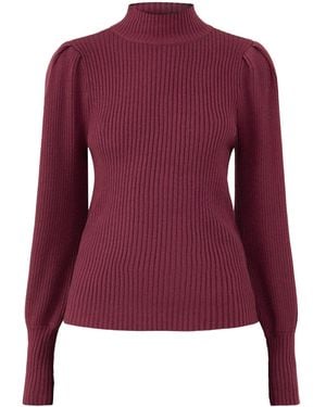ONLY High Neck Knitted Jumper - Purple