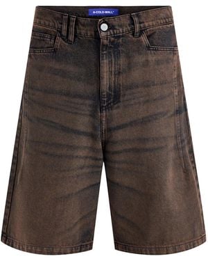 A_COLD_WALL* Organic Cotton Denim Shorts - Grey