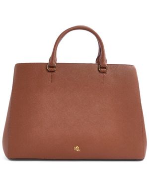 Ralph Lauren Hanna Large Satchel Bag - Brown