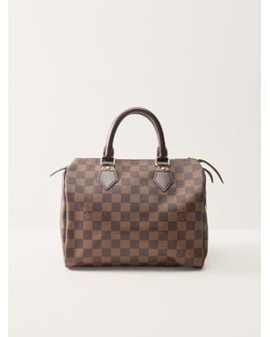 Le Prix Vintage Louis Vuitton Speedy 25 Damier Ebene Bag - Brown