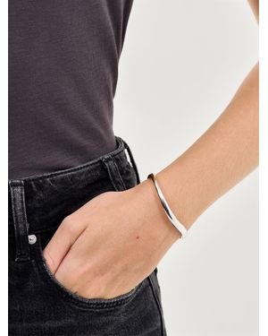 Missoma Savi Signature Hinged Bangle - Metallic