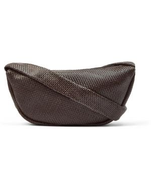 St. Agni Women's Woven Crescent Bag - Grey