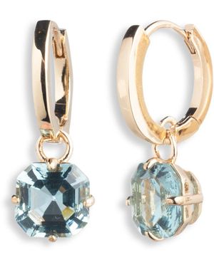 Ralph Lauren Women's Stone huggie Drop Earrings - Blue