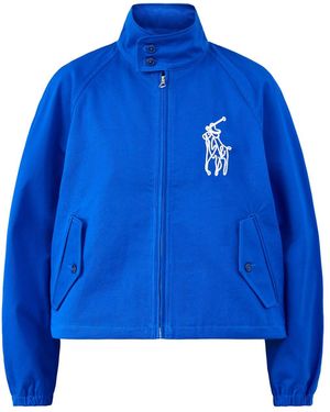 Polo Ralph Lauren Short High Collar Windbreaker - Blue