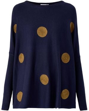 Masai Fanasi Dot Knit Top - Blue