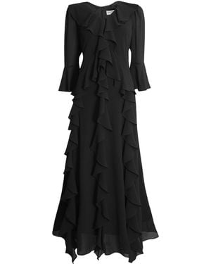 James Lakeland V-Neck Ruffledress - Black