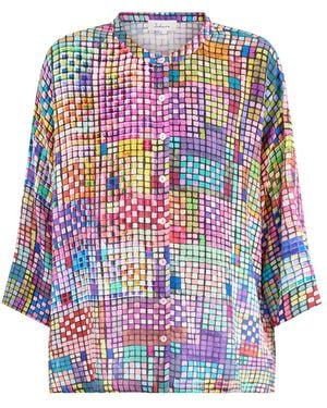 Sahara Coloured Glass Tiles Shirt - White