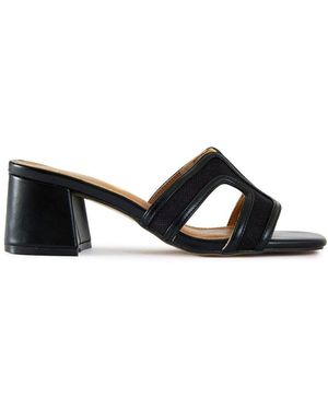 V.Gan Bok Heel Weave Sandals - White