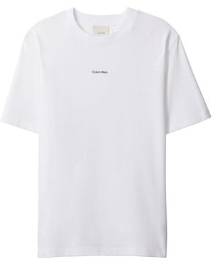 Calvin Klein Piqué T-Shirt - White