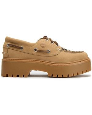 Timberland Stone Street Nubuck Loafers Neutral - Natural