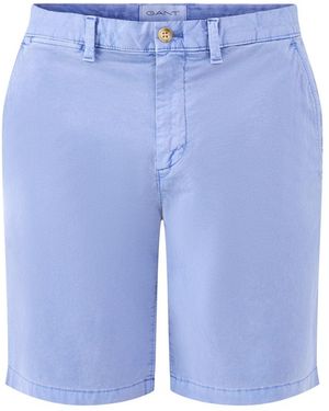 GANT Sunfaded Chino Shorts - Blue